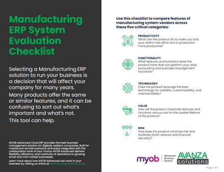 ManufacturingChecklist