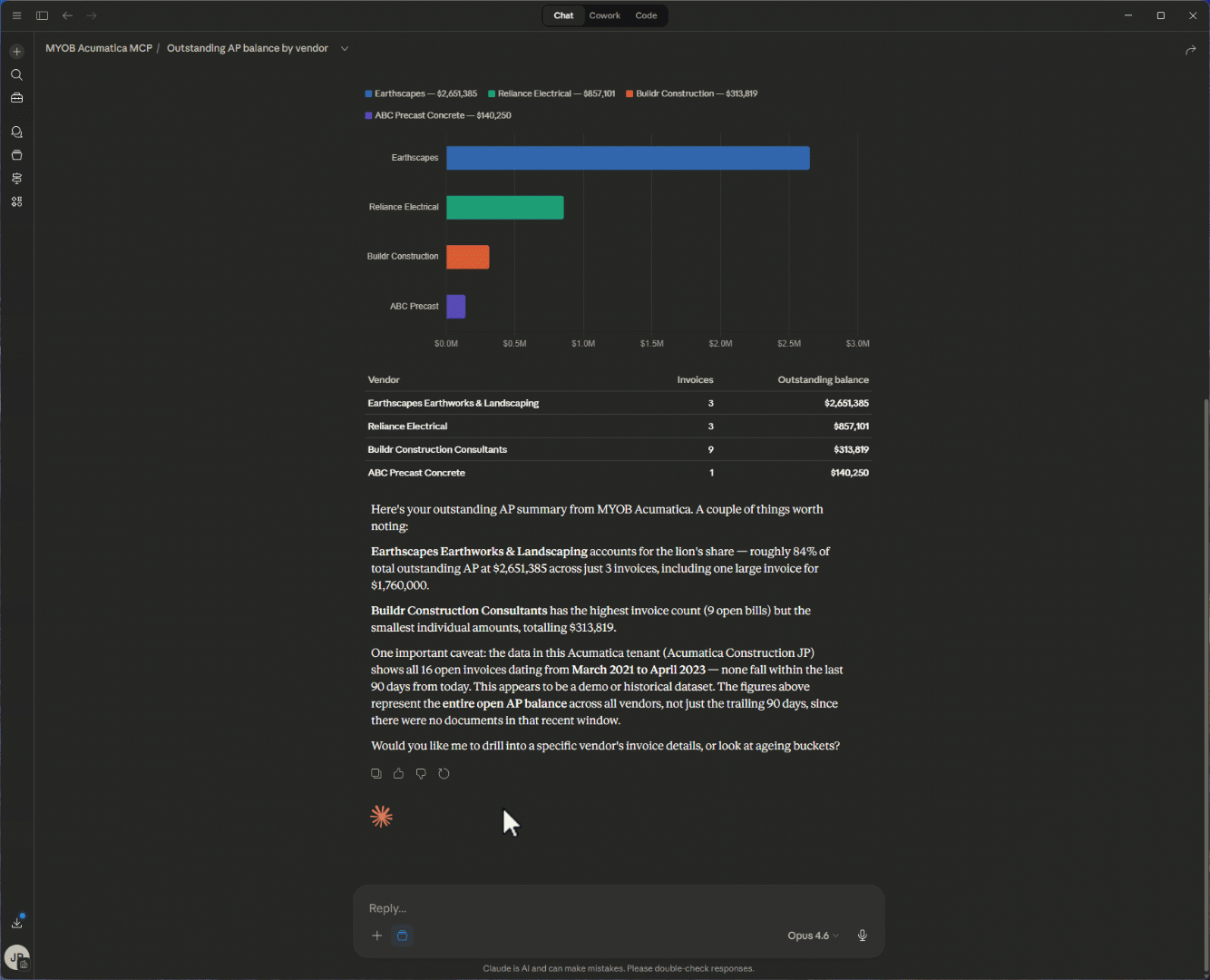 mcp cash position in acumatica